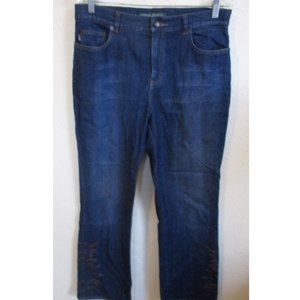 90's Lauren Jeans Co High Rise Bootcut Jeans Size 10 Embroidery & Stud Detailing